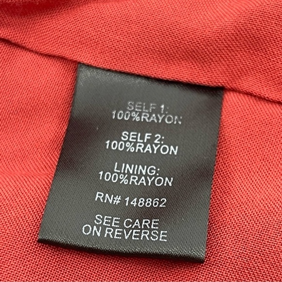 NWT Torrid Challis Smocked Ruffle Trim Crop Red Boho Tank Top size 3X - Picture 9 of 9